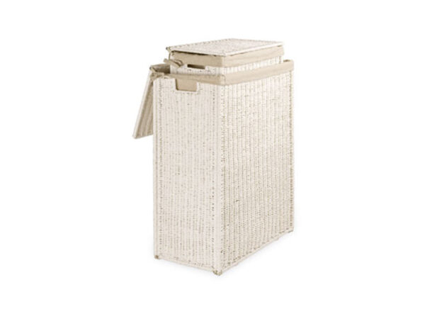 white-laundry-basket-with-fabric-lining - Image 2