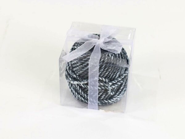 wool-effect-grey-candle - Image 2