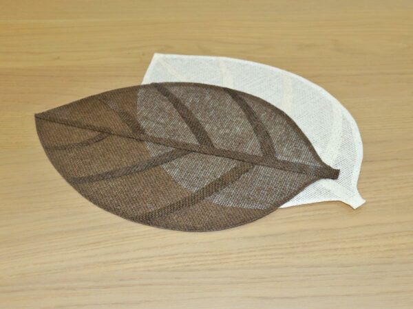 jute-placemat-leaves-design-brown - Image 2